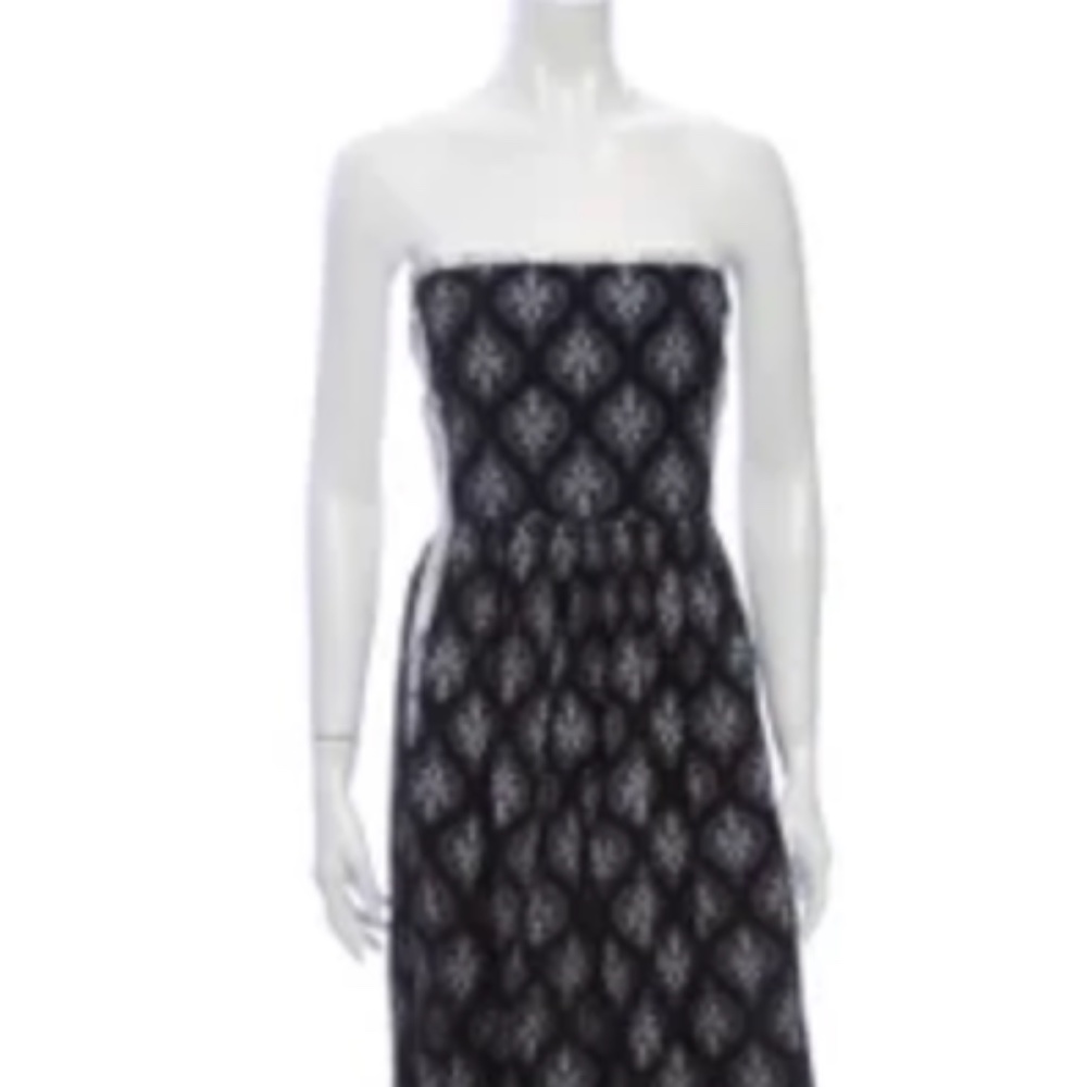Calypso St. Barth Print Strapless Dress